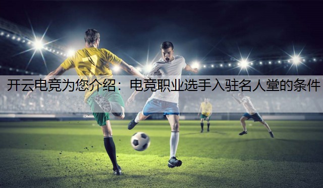 开云电竞为您介绍：电竞职业选手入驻名人堂的条件